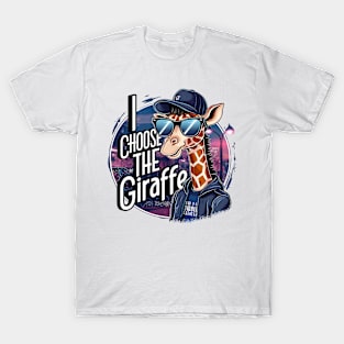 I choose the giraffe. Baseball lovers. Funny T-Shirt